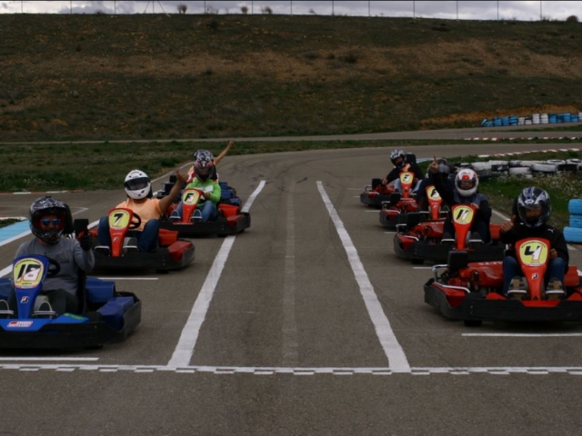 En la linea de salida del circuito de Torremocha